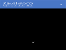 Tablet Screenshot of mebanefoundation.com